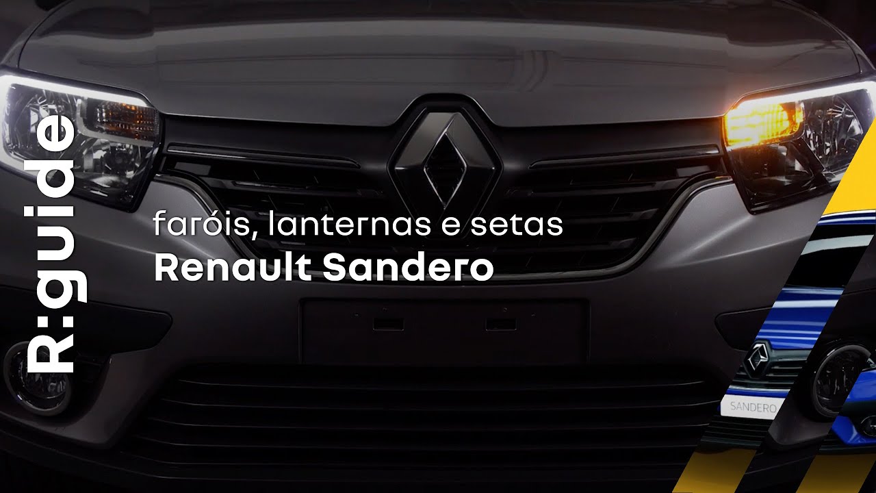 informações sobre faróis, lanternas e setas | Renault Sandero