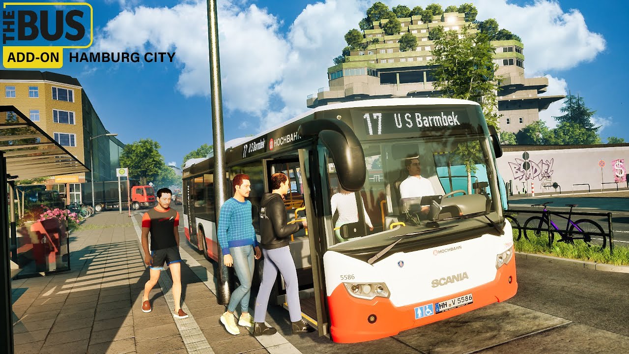 The Bus Hamburg City DLC | 4K Ultra HD | GAMEPLAY !