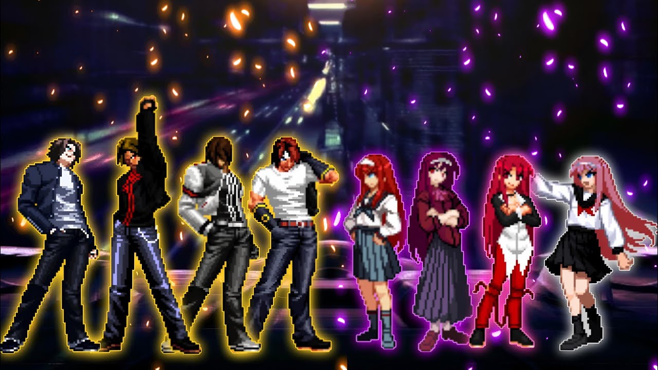 [KOF Mugen] Kyo Team VS. Akiha Team