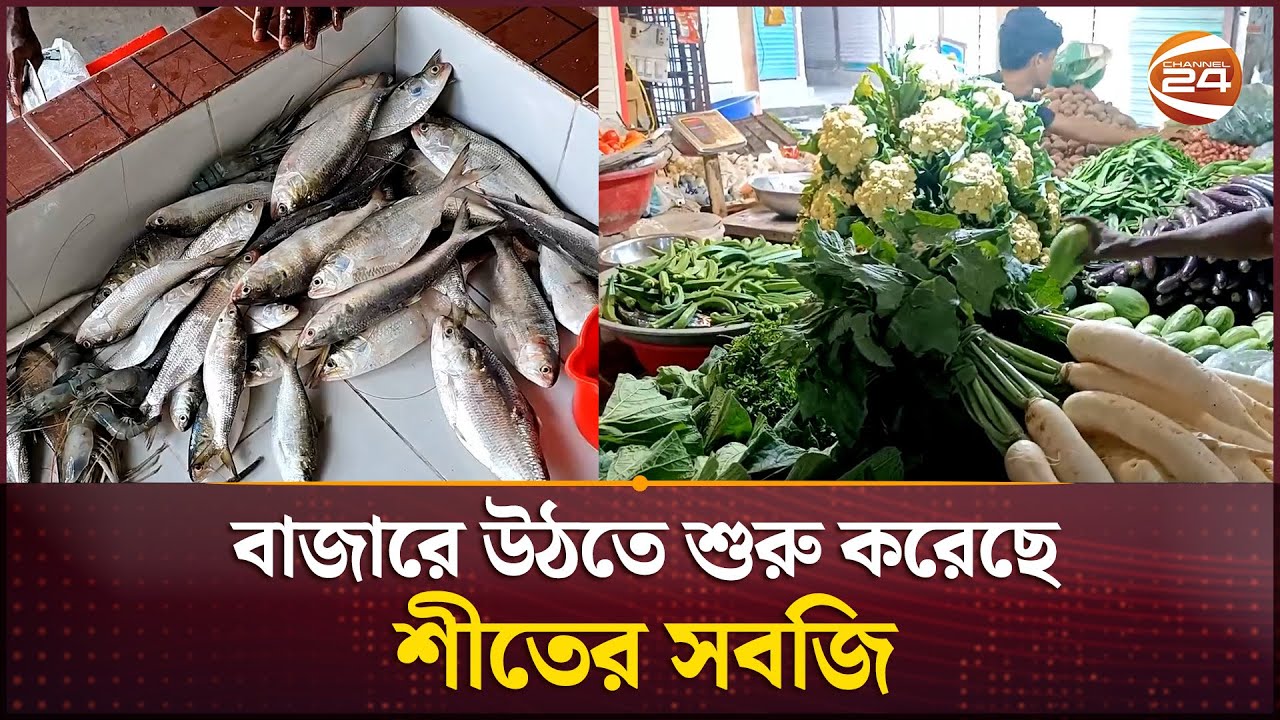 বাজারে উঠতে শুরু করেছে শীতের সবজি | Bazar Update | Channel 24