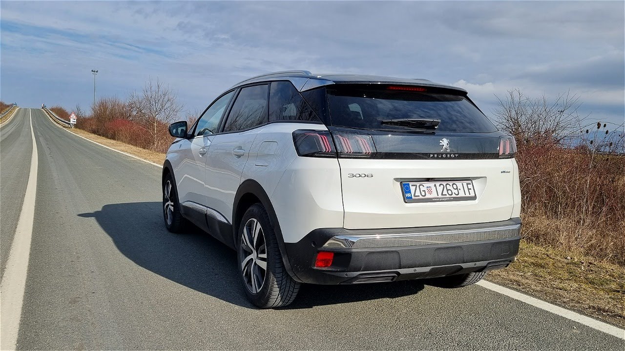 Peugeot 3008 Hybrid 225 e-EAT8 - 0-100 km/h (acceleration / sound check)