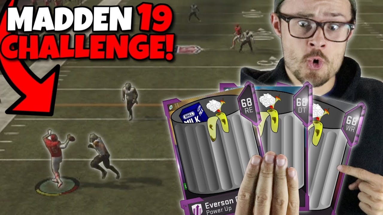 TRYING TO WIN WITH THIS AWFUL TEAM CHALLENGE!! (Madden 19 Power Ups Only)