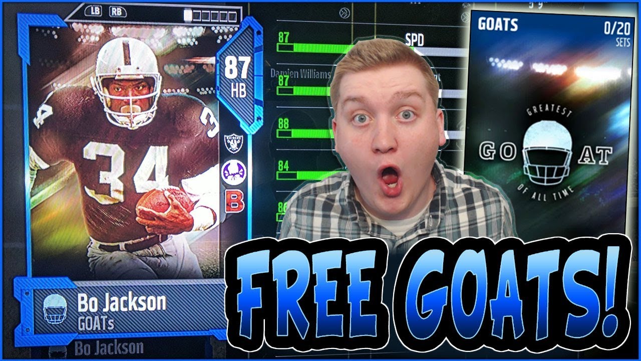 HOW TO GET A FREE 87 GOAT PLAYER!! | GOAT UPGRADE SET AND SOLOS! | MADDEN 18 ULTIMATE TEAM FREE GOAT