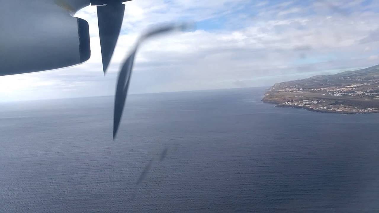 Sata CS-TRC landing Ponta Delgada