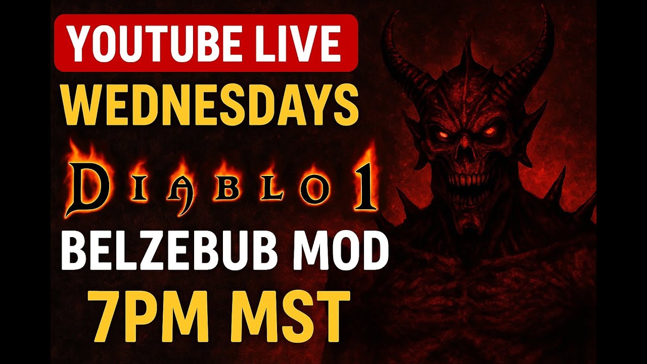 🔥 Diablo 1 LIVE – Belzebub Mod Playthrough Continues! | Wednesdays @ 7PM MST