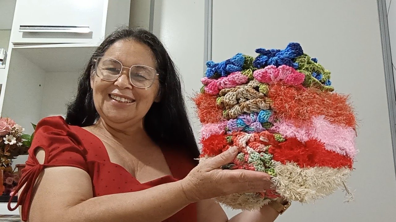 BASES EM CROCHÊ NO PELUDINHO // PARA MINI PASSADEIRA #horaextranocroche