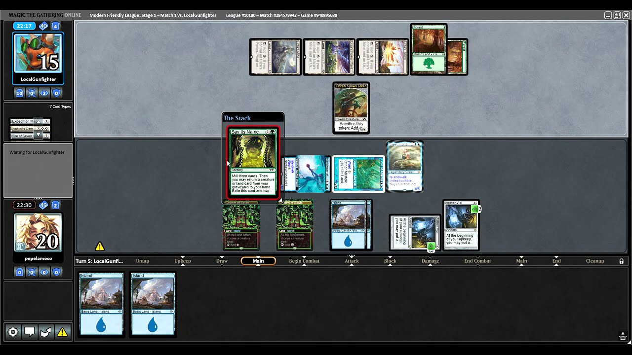 Modern Friendly League  Stage 1 – Match Mono u Sharal vs G tron