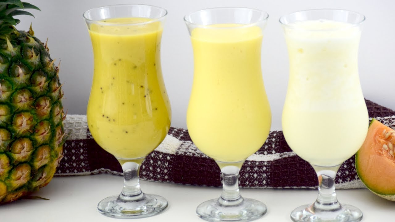 Trio de cocktails sans alcool