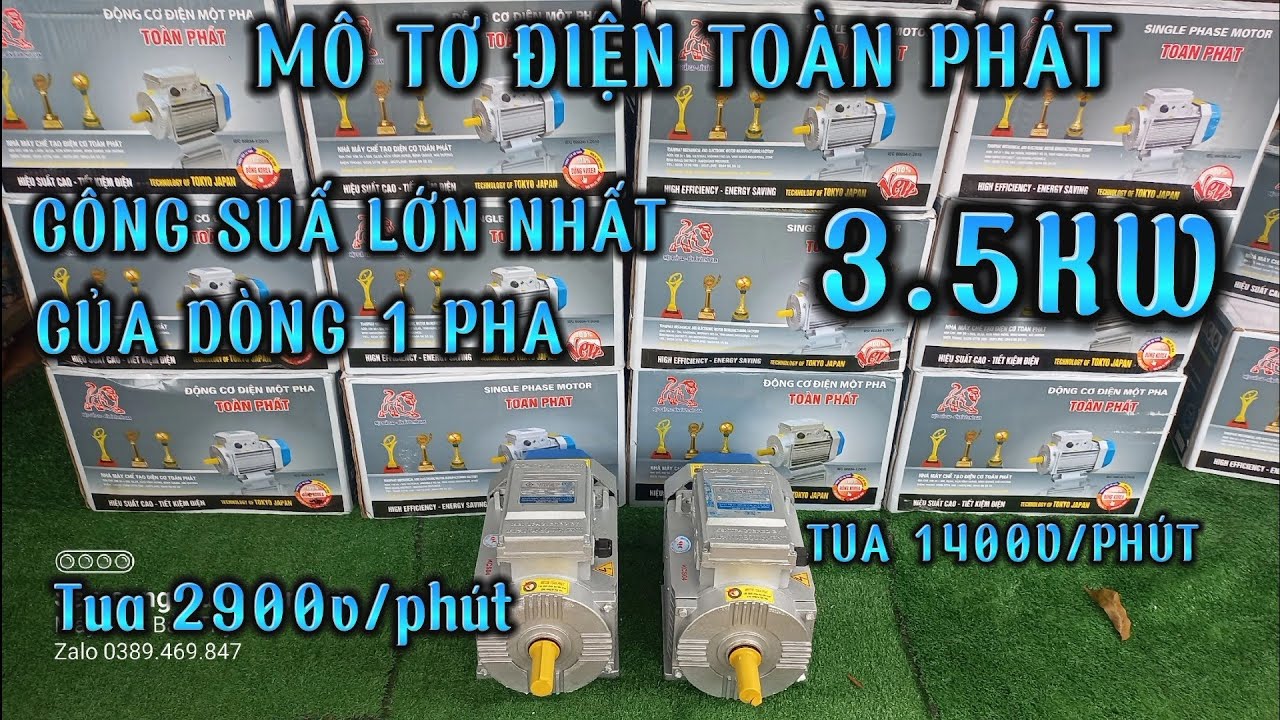 M&Ocirc; TƠ ĐIỆN TO&Agrave;N PH&Aacute;T 3.5KW.C&Ocirc;NG SUẤT LỚN NHẤT CỦA D&Ograve;NG 1 PHA.