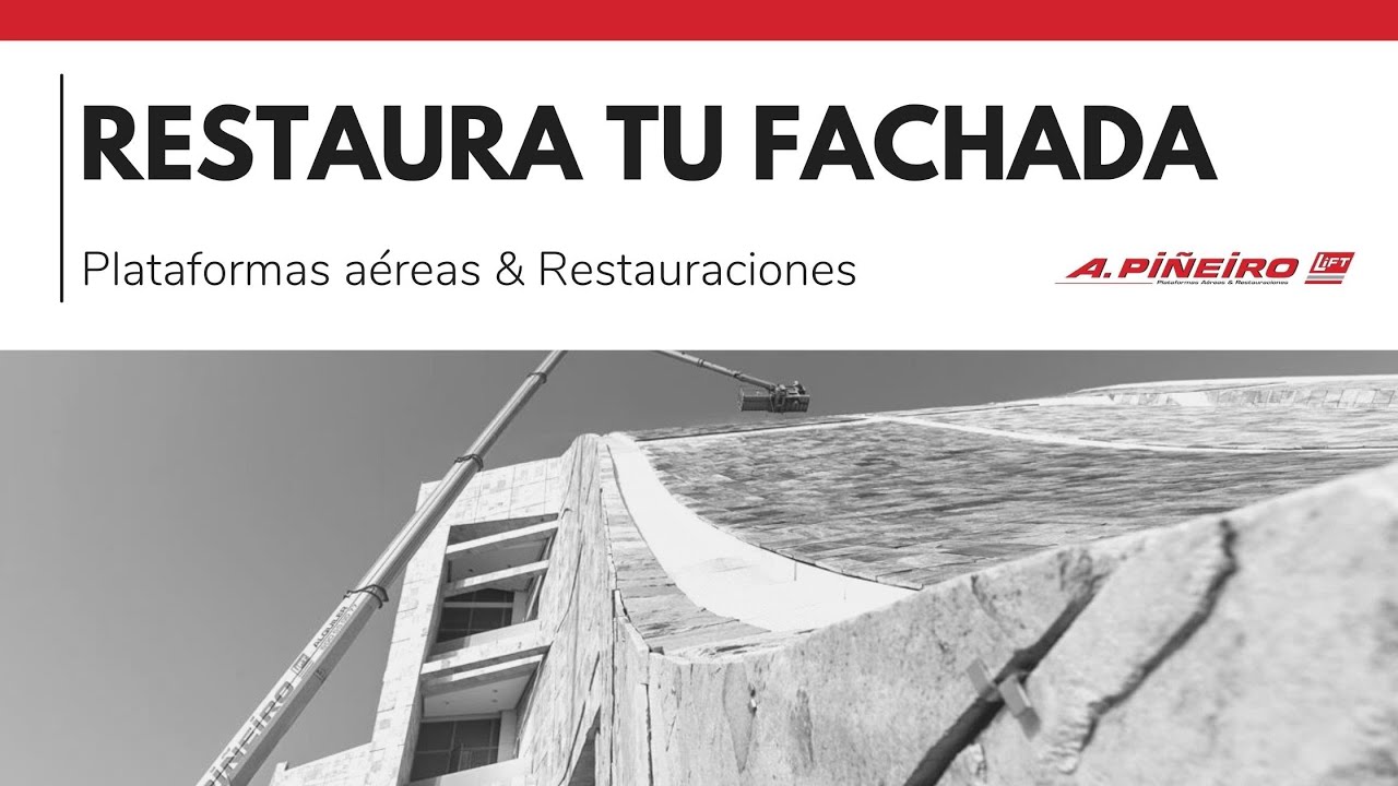 La mejor limpieza para tu fachada en Caldas de Reis | Alberto Pi&ntilde;eiro Lift
