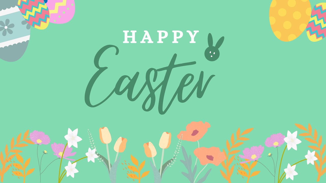 Happy Easter Animated Loop 🐣🌸 | Relaxing Spring Background for TV & Screensaver