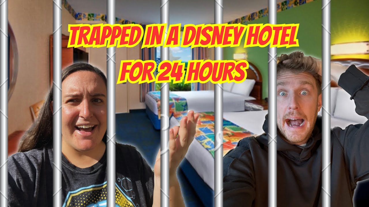 Locking Ourselves in the Cheapest Hotel at Disney World for 24 Hours 😱