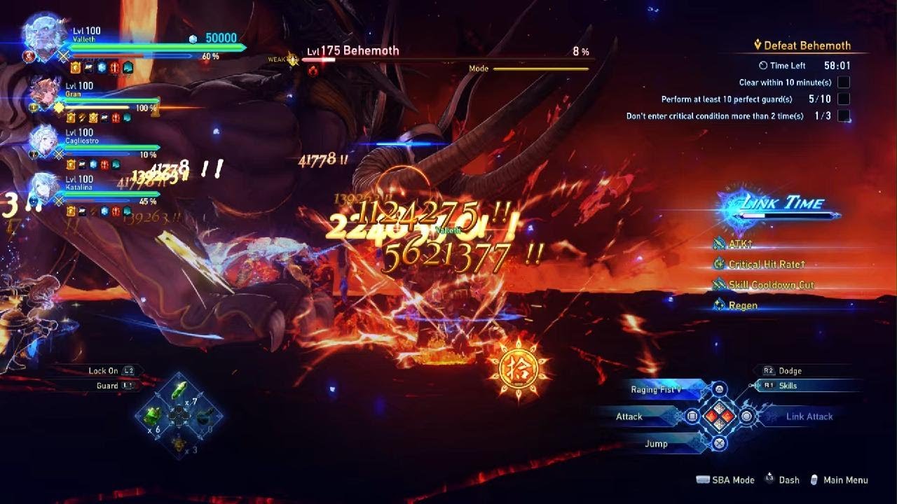 Granblue Fantasy: Relink Papa Ghanda Blowing Up Behemoths Prostate