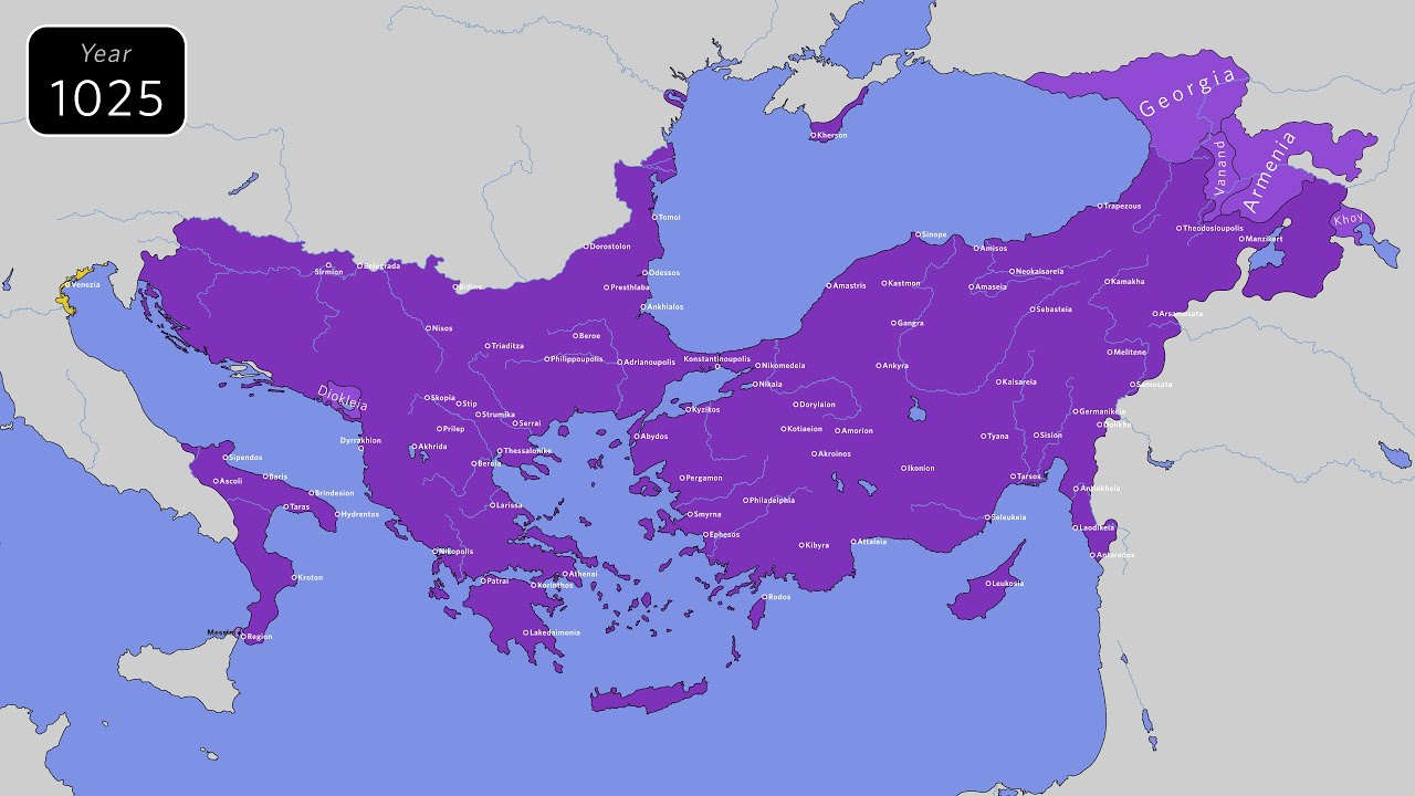 The Byzantine Empire during Basil II 'the Bulgar Slayer' : Every Month