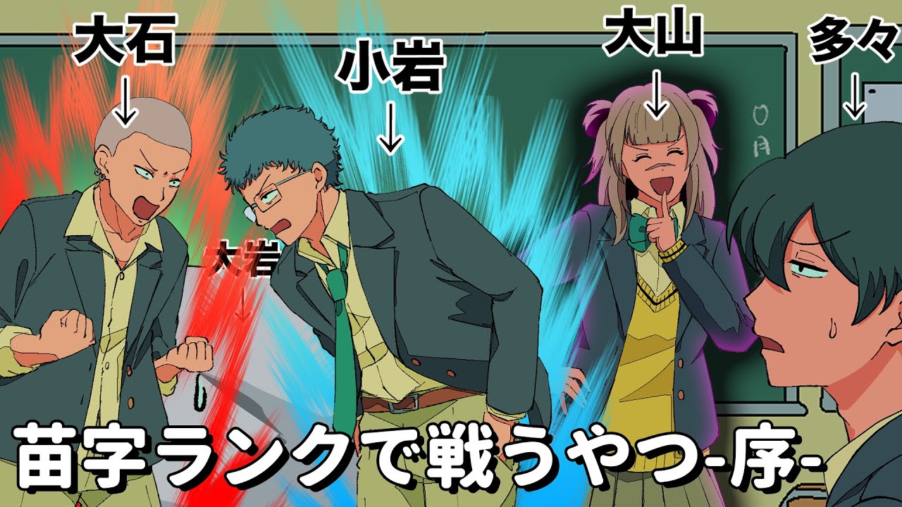 苗字ランクで戦うやつ -序-【アニメコント】 #パラ高