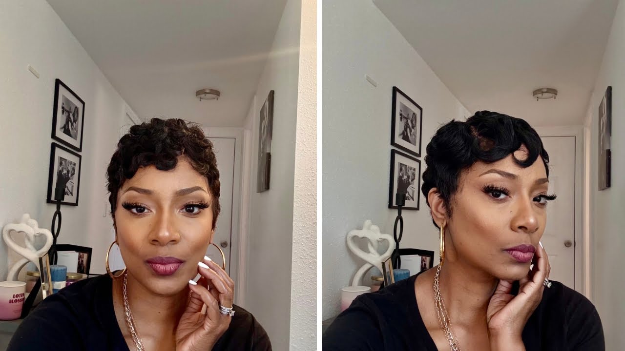 How to | Pixie Cut Wig | Easy Curling and Styling | 