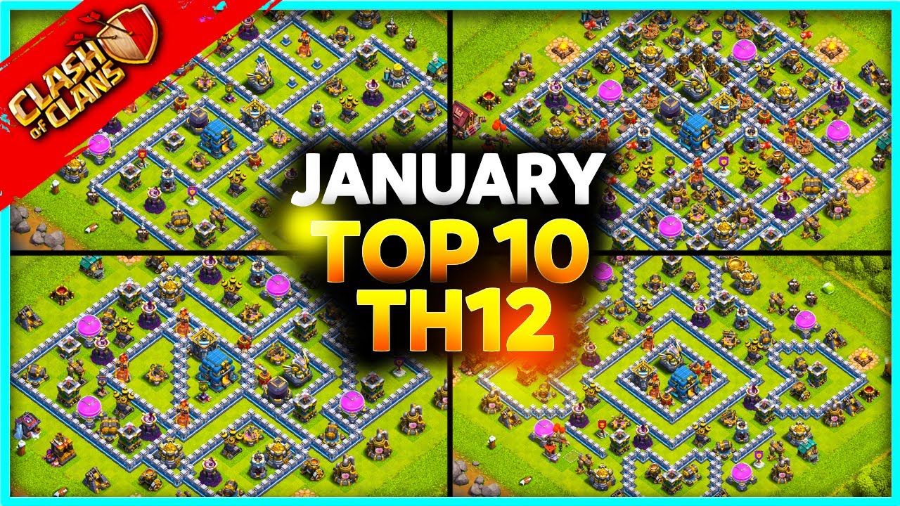 NEW Best AWESOME TH12 WAR/TROPHY Base Link (Top10) Clash of Clans - Town Hall 12 War Base LINK DEF