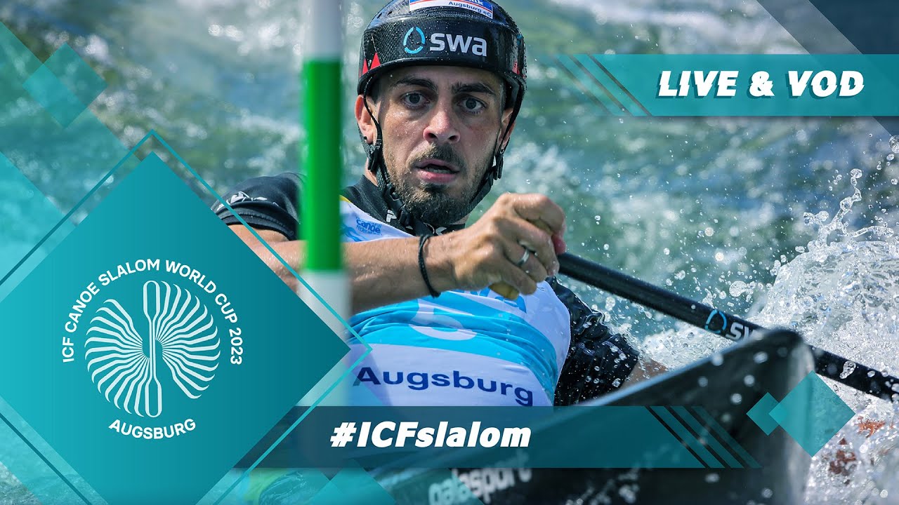 Canoe: Semis / 2023 ICF Canoe-Kayak Slalom World Cup Augsburg Germany