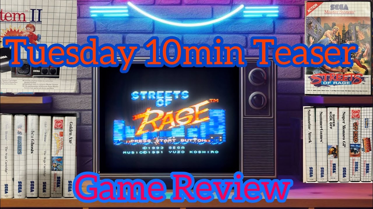 Tuesday/Thursday 10min Teaser Ep218 - Streets Of Rage  #mastersystem #retrogaming  