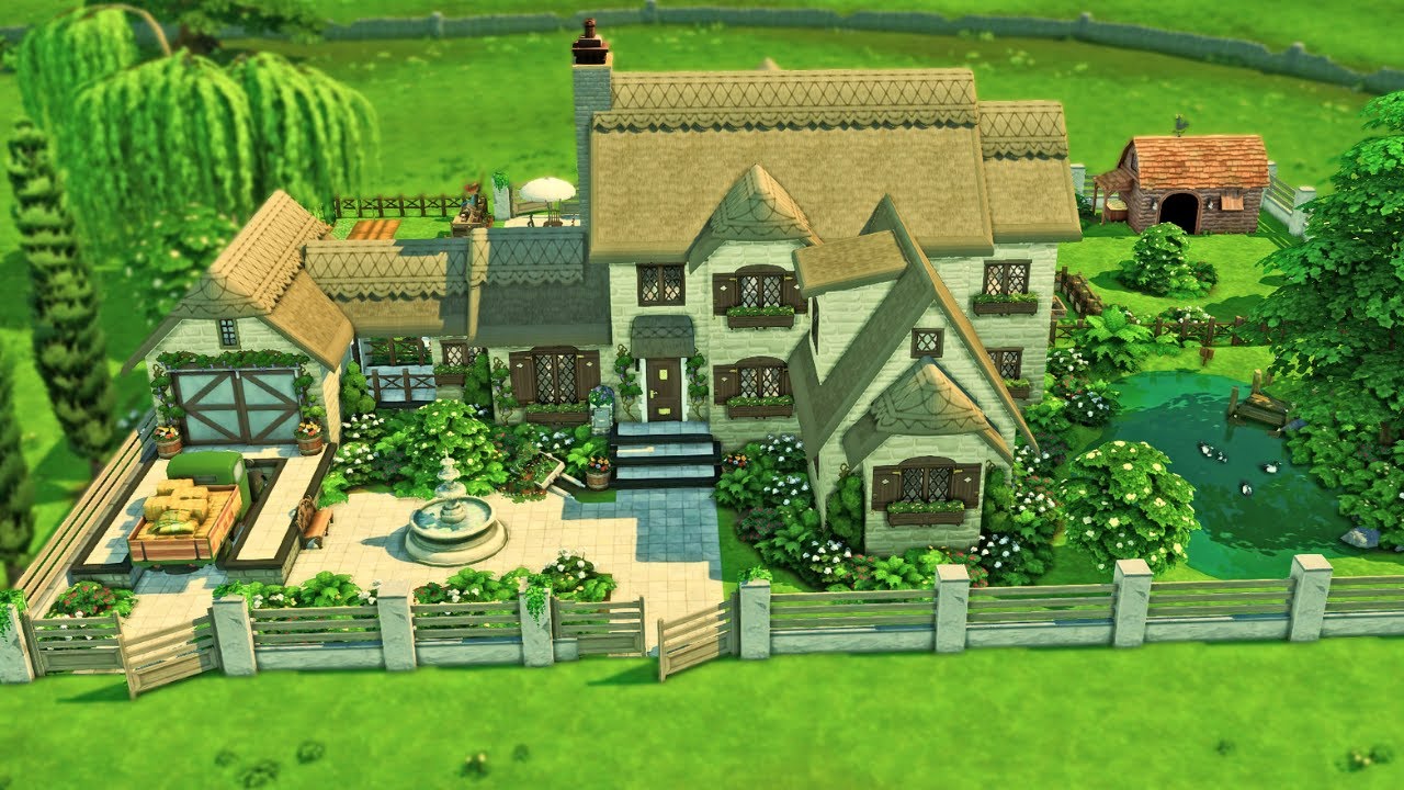 Large Family Farm 🐄 || The Sims 4: Speed Build