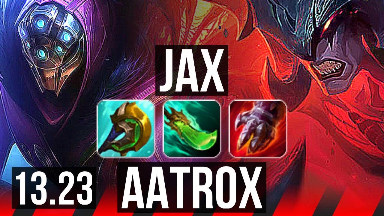 JAX vs AATROX (TOP) | 9 solo kills, 1.5M mastery, 800+ games, 22/4/7, Godlike | KR Master | 13.23