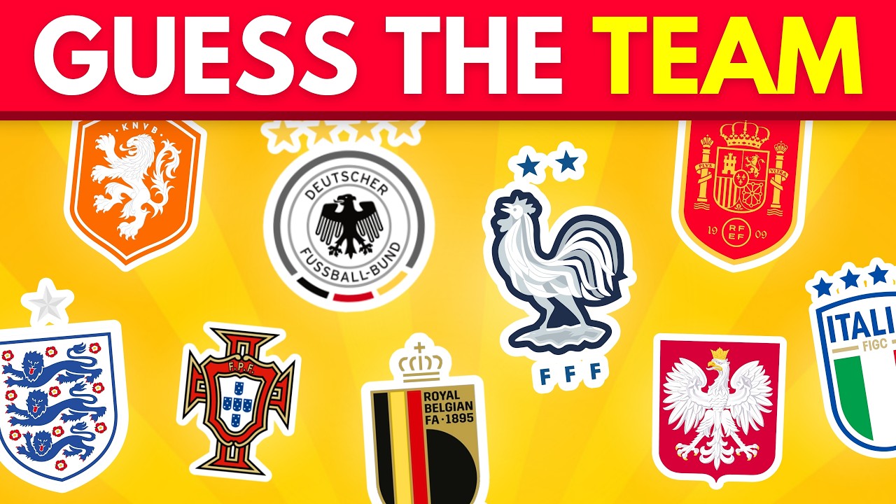 Guess the National Football Team by Logo Quiz ⚽ | UEFA EURO 2024