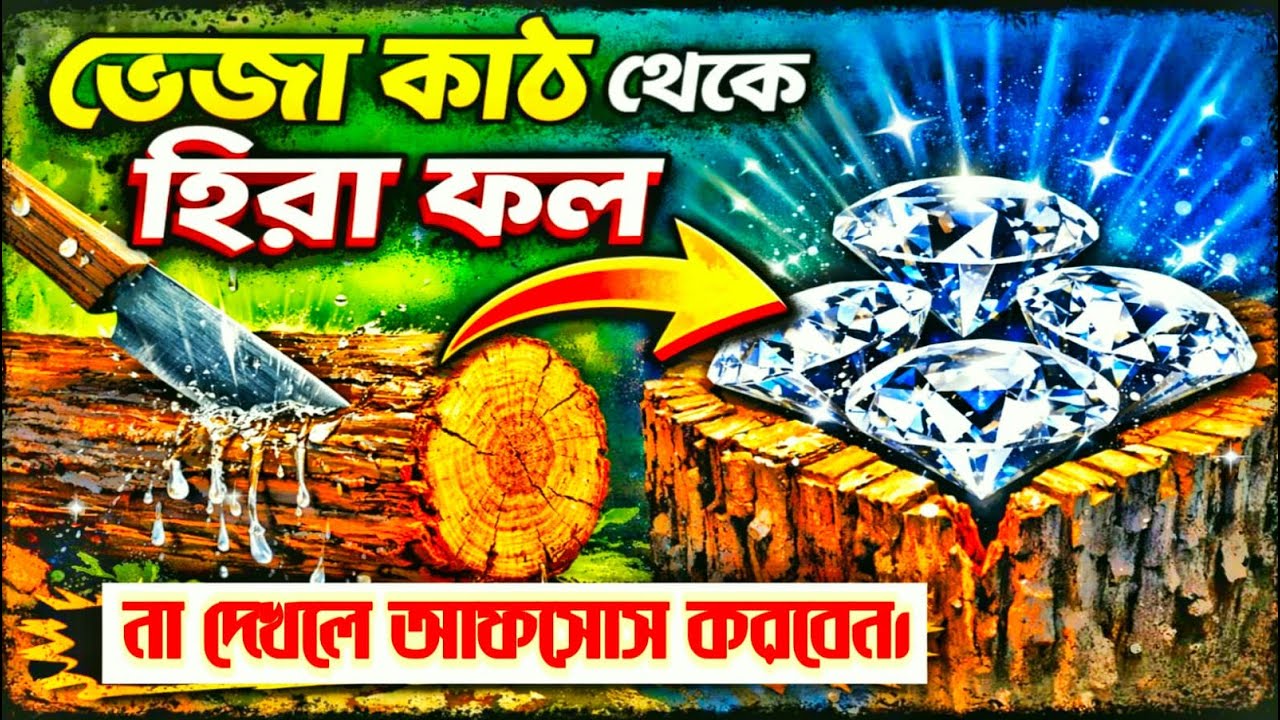 ভেজা কাঠ থেকে হীরা ফল…