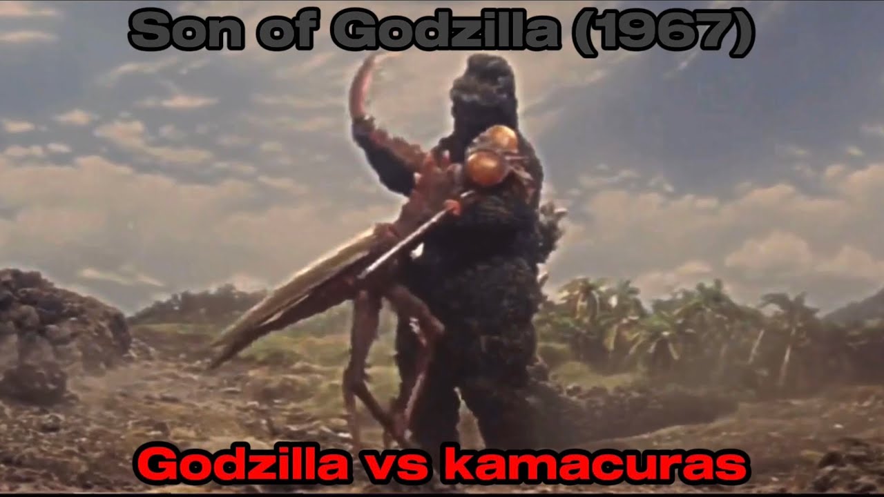 Son of Godzilla (1967)   Godzilla vs kamacuras