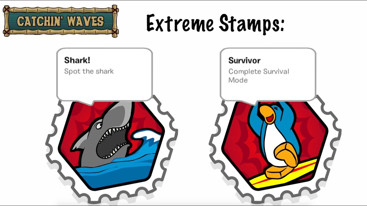 Catchin' Waves Extreme Stamps Guide - Club Penguin Rewritten