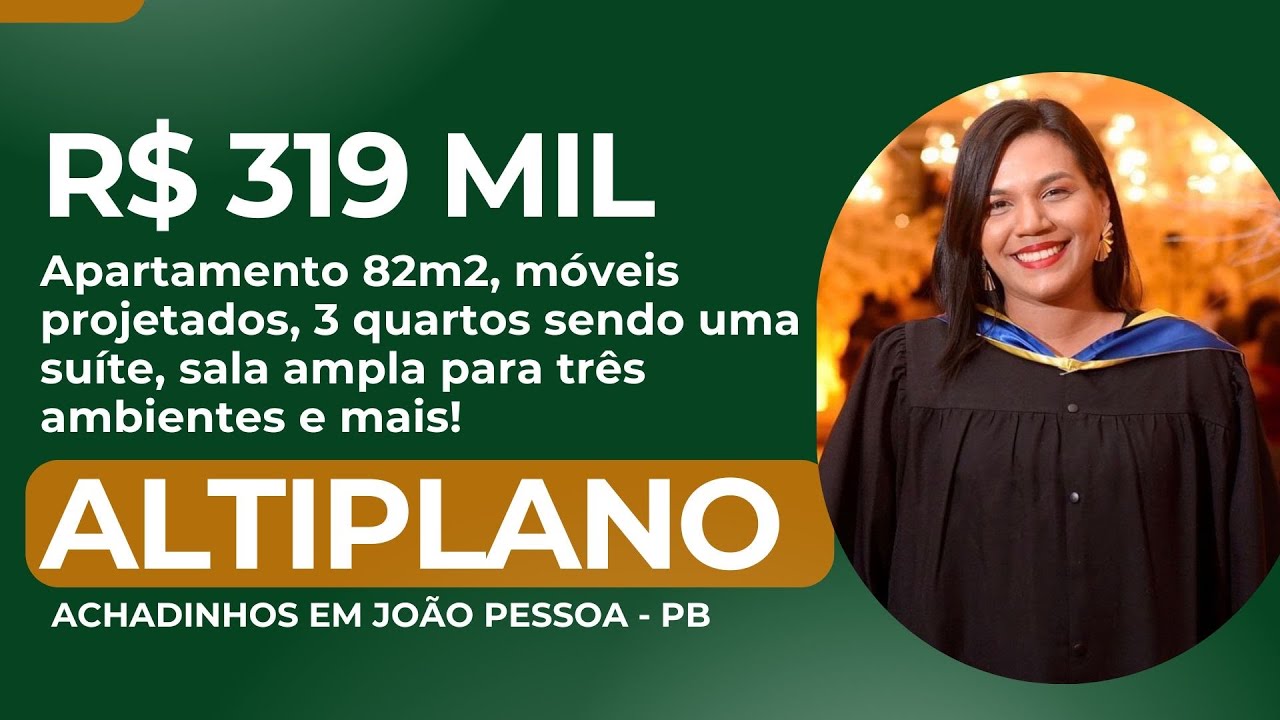 R$ 319 MIL VENDO APARTAMENTO NO ALTIPLANO EM JOÃO PESSOA-PB