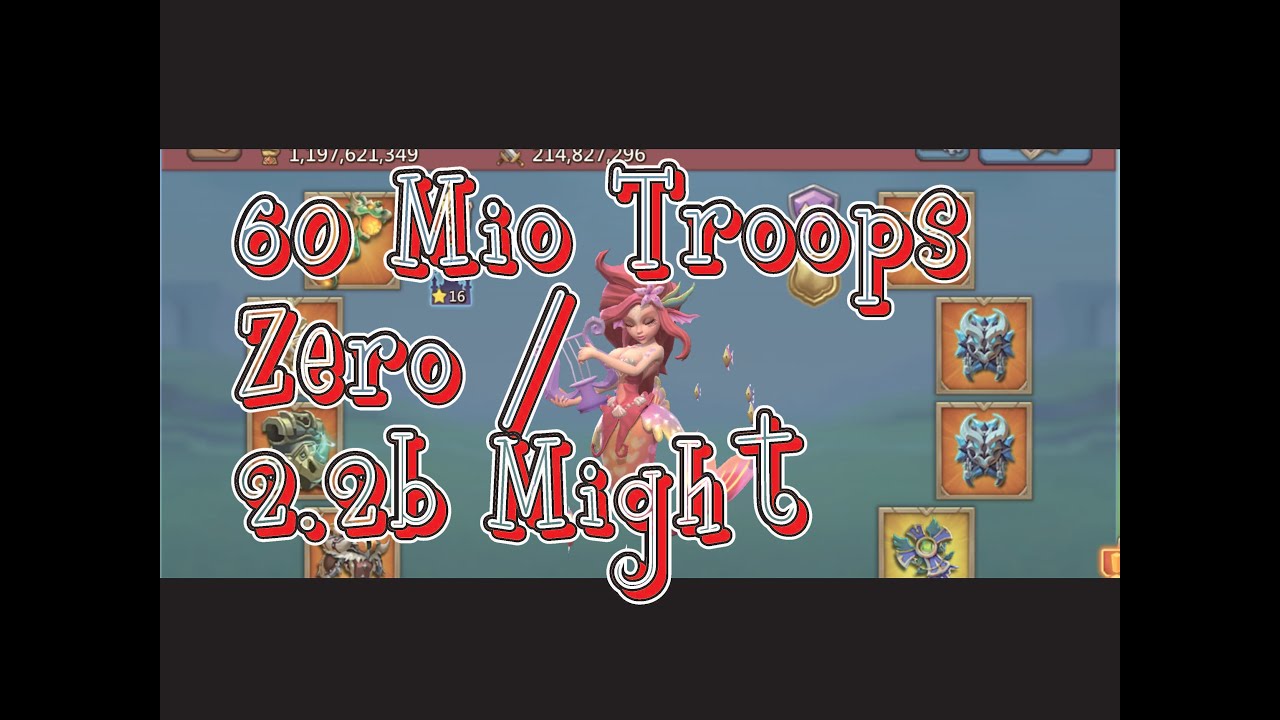 Lords Mobile - Wiico - Raly Party on 2.2 Billion Target ZERO!! wDG / /E\ / CaE / So3 / PgX