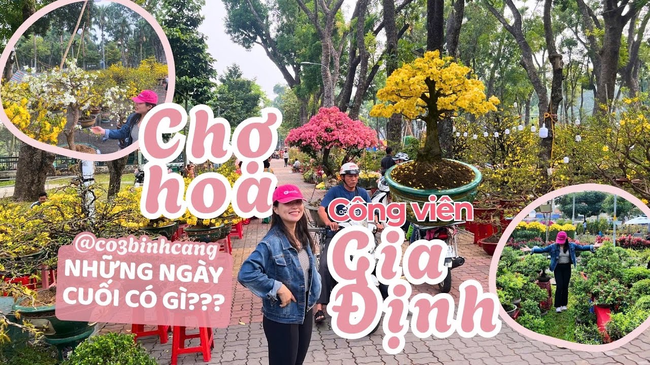 Chợ Hoa Công Viên Gia Định - Tết Bính Ngọ 2026 Có Gì Mà Đông Nghẹt? I Cô 3 Bình Cang
