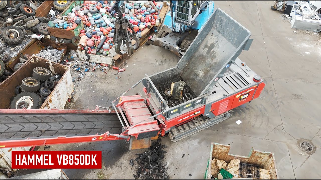 Hammel VB850DK - Shredding Tires with rims