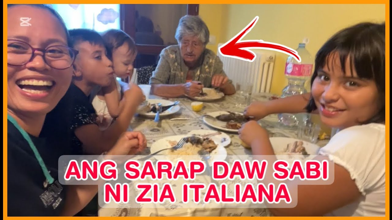 PINAKAIN KO SI ITALIAN ZIA NG PRITONG ISDA WITH KANIN | PINOY FOODS | LIFE IN ITALY