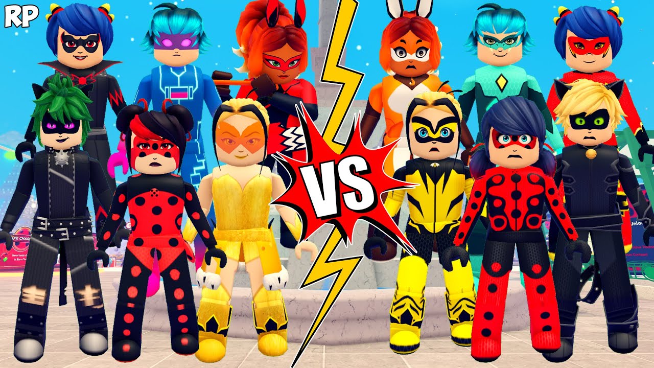 Обратное и оригинальное превращение (сравнение) Без Miraculous RP - Miraculous Roblox!