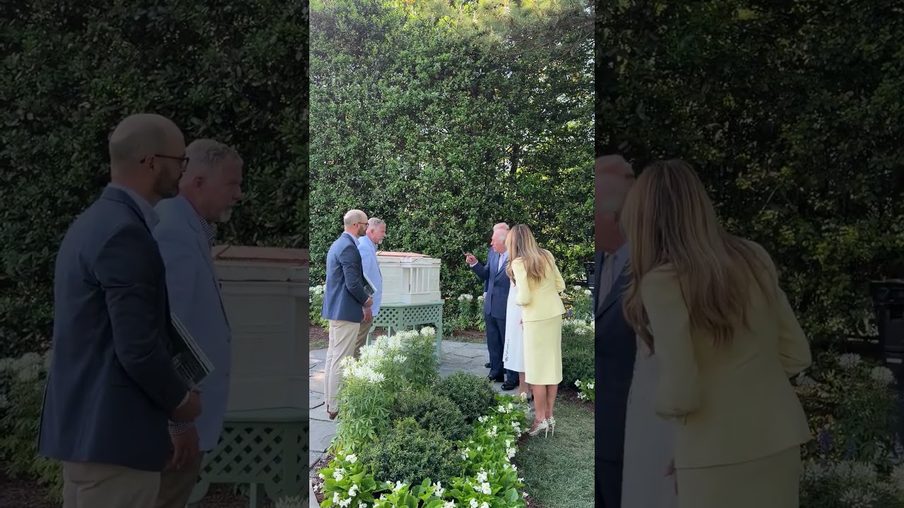 Trump and Melania Visit White House Beehive With King Charles and Queen Camilla