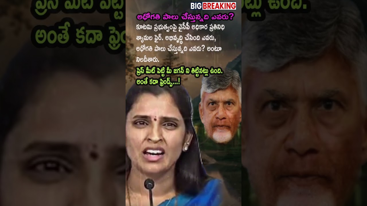 YCP Syamala Slams Coalition Govt: Who Brought Development? | Ap Politics
