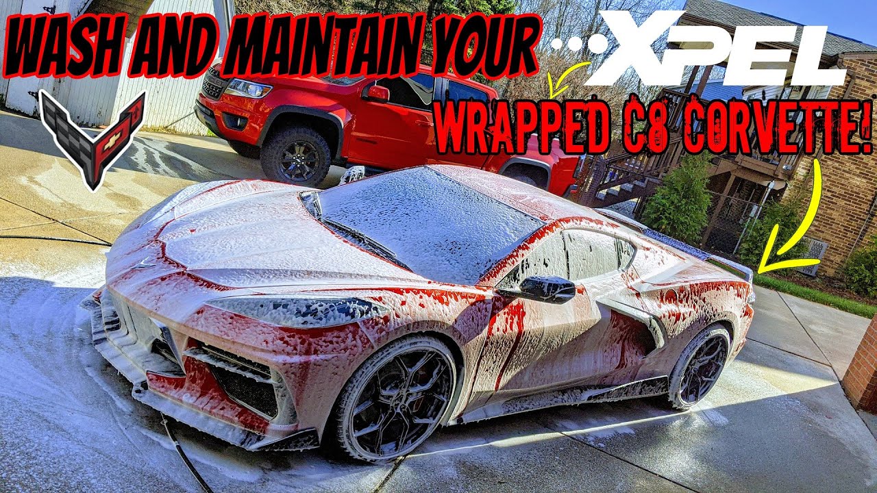 How To Wash And Maintain An XPEL STEALTH PPF Wrapped C8 Corvette.