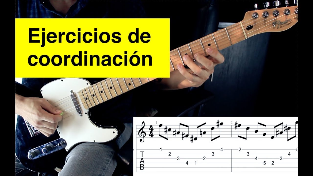 Tutorial: ¡Ejercicios de coordinación para guitarra! #1