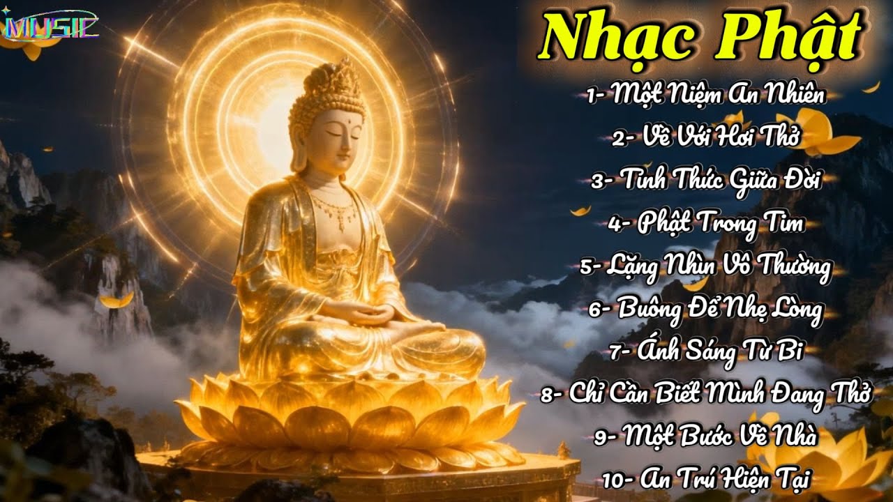 Nhạc Phật An Nhiên | Tỉnh Thức – Buông Xả – An Trú Hiện Tại | Nghe Là Thấy Nhẹ Lòng