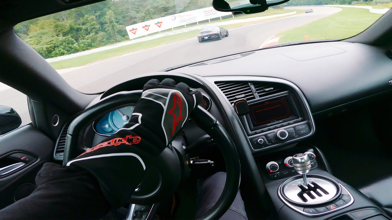 ONBOARD: LOUD MANUAL AUDI R8 POV TRACK RACING | ASMR