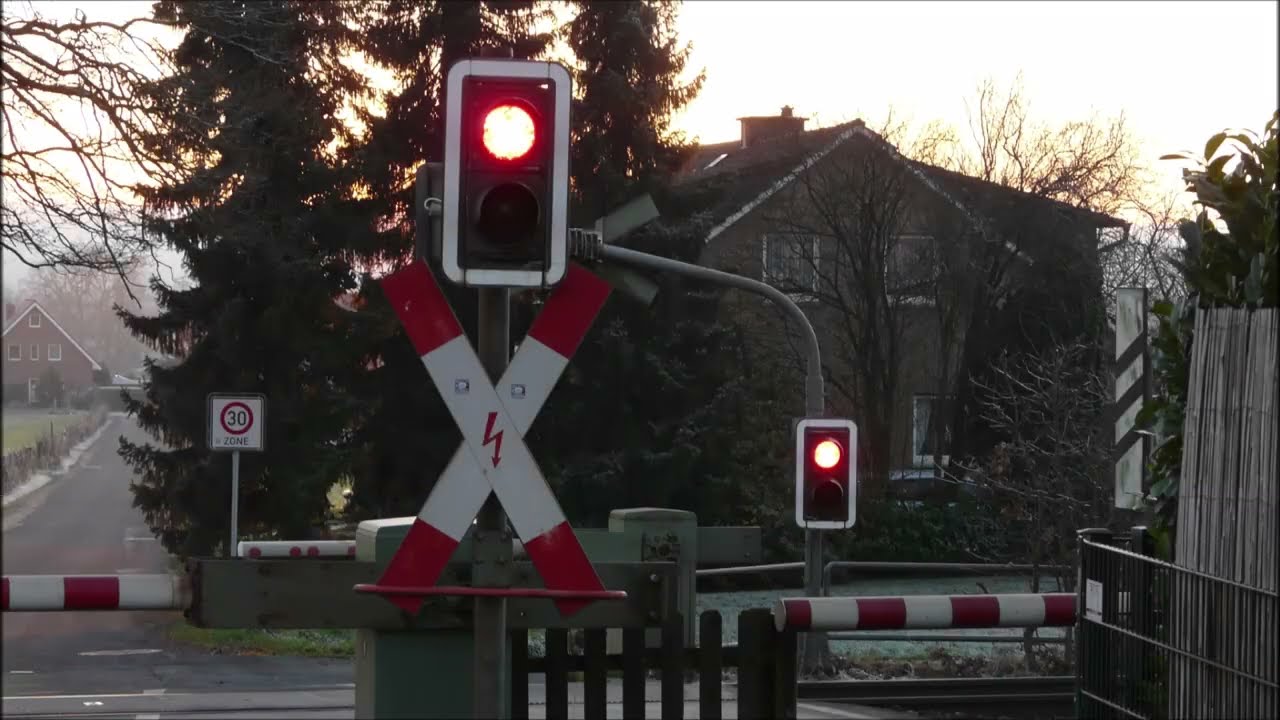 Bahnübergang Ibbenbüren // German Railroad crossing // Duitse Spoorwegovergang