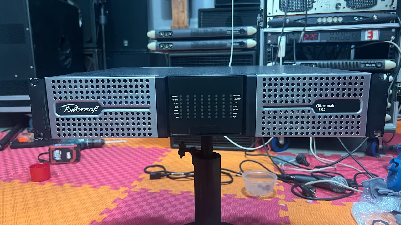 Chiếc main 8 kênh siêu khủng tới từ nước ý. Powersoft ottocanali 8k4. 