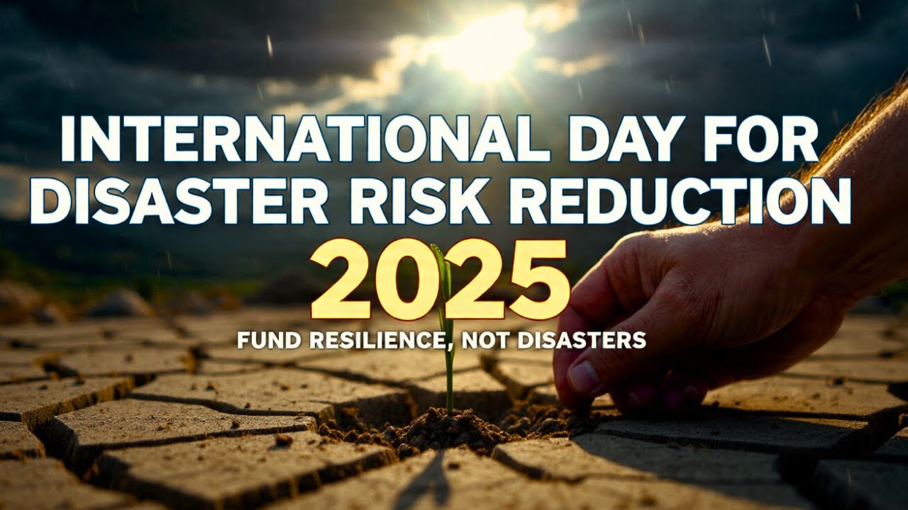 International Day for Disaster Risk Reduction 2025 | Theme: Fund Resilience, Not Disasters