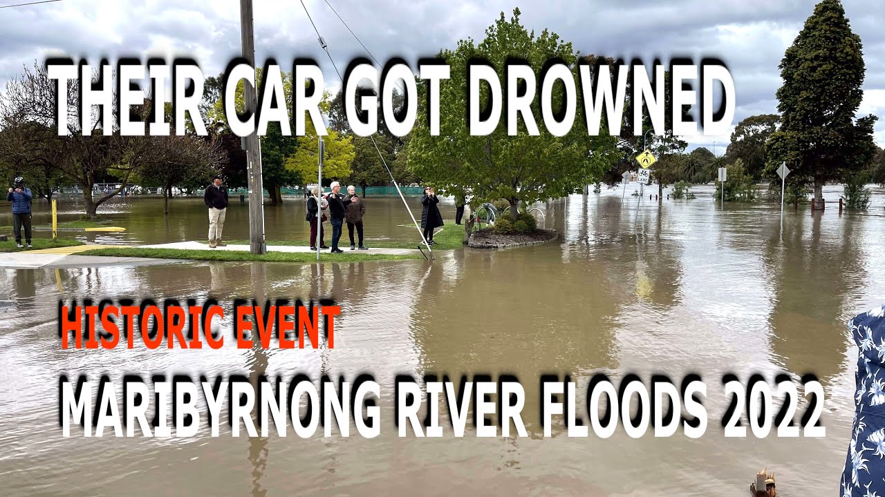 Flooding Maribyrnong River Oct 2022 - Aberfeldie Melbourne Australia