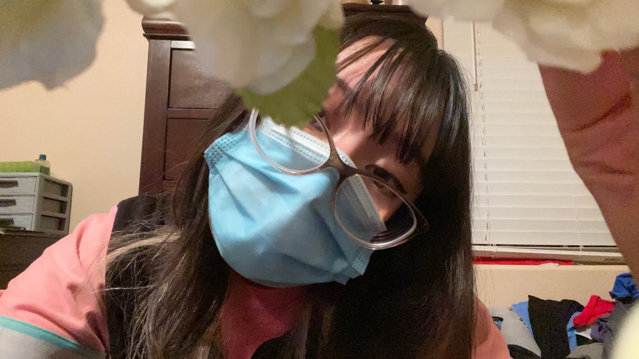 Trimming your flowery hair (LoFi ASMR, Real Camera Touching)