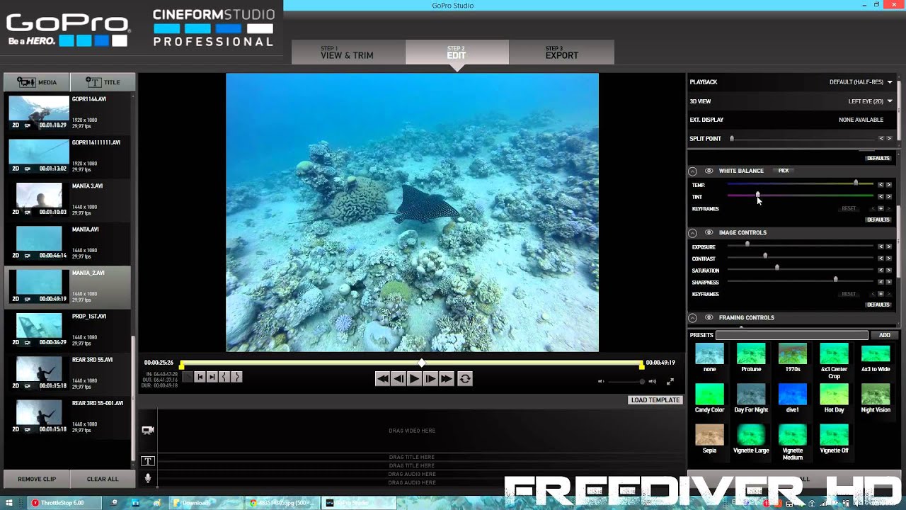 Underwater Color Correction | GoPro Studio Tutorial
