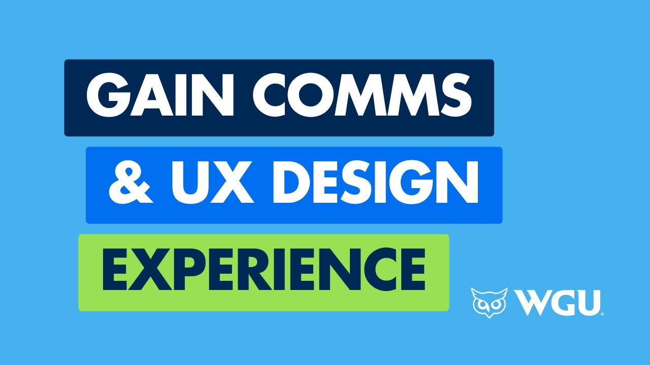 Gaining Experience in Communication & User Experience Design | January 2026
