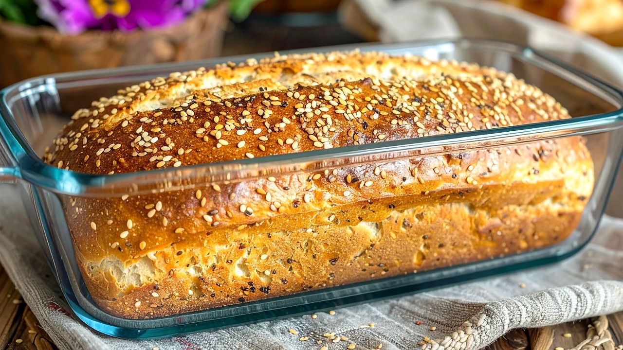Gesundes Linsenbrot in 5 Minuten! KEIN Mehl und KEINE Hefe!