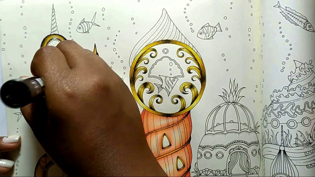 Colorindo Oceano Perdido - Johanna Basford/Coloring Lost Ocean - Johanna Basford